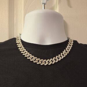 UNISEX ELEGANT SHINY BLING NECKLACE